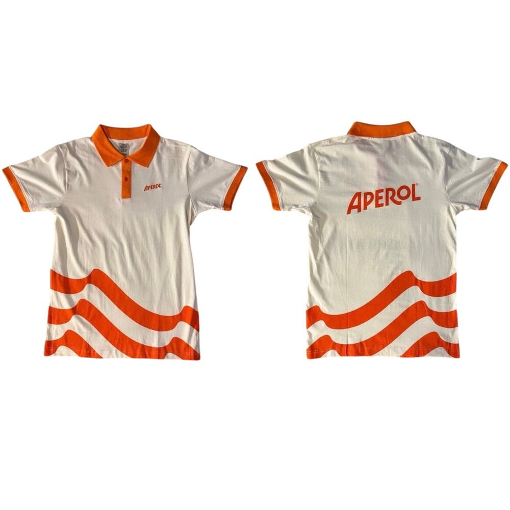 New M Aperol Spritz polo bartender shirt adult sizing